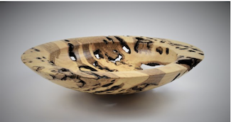 Natural Edge Bowl with Long Stem and Foot 